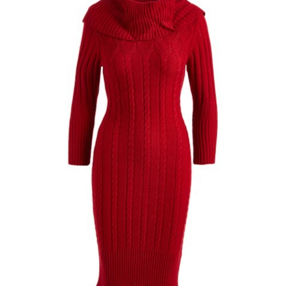 Red Sweater Dress